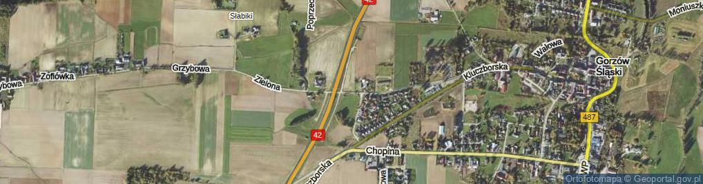 Zdjęcie satelitarne Zielona ul.